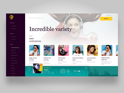 AccuRadio Redesign concept