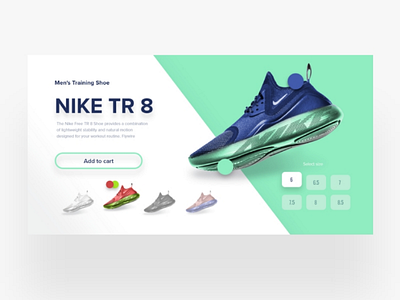 Nike shoes preview page