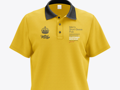 Download Psd Mockup Mens Polo HQ Mockup - Front View by Alina Yukana on