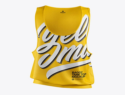 Download Psd Mockup Baggy Tank Top Mockup - Front View HQ design graphic design vector