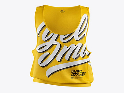 Download Psd Mockup Baggy Tank Top Mockup - Front View HQ