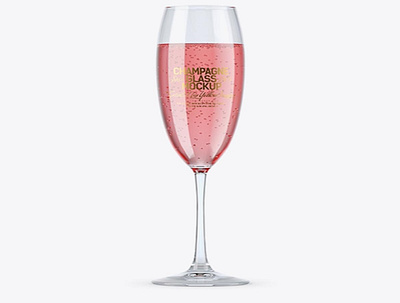 Download Psd Mockup Pink Champagne Glass Mockup design graphic design