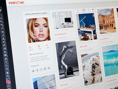 Perfct Me concept ui webdesign website