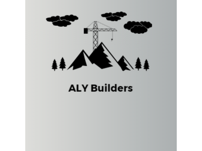 Aly Builders 3d logog a leter logo abstract logo building logo buisness logo cloud logo company logog construction logo graphic design gray logo logo