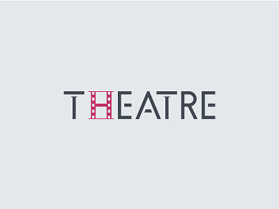 THEATRE brand business logo corporate design flat logo half full identity logo minimalist music