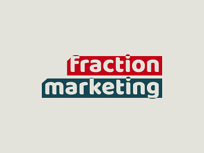 fraction marketing brand business flat fraction growth identity logo marketing minimalist