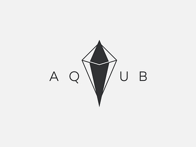 Aqub brand business logo flat logo geometric design identity logo minimalist real estate