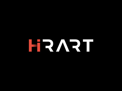 HiRART brand branding business logo design flat flat logo identity logo minimalist vector