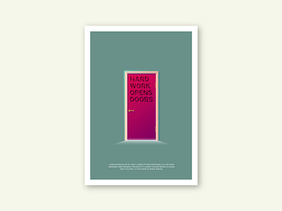 Door brand branding business corporate design flat illustration minimalist poster real estate vector