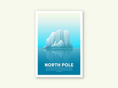 North pole branding business corporate design flat ice iceland identity illustration minimalist poster vector