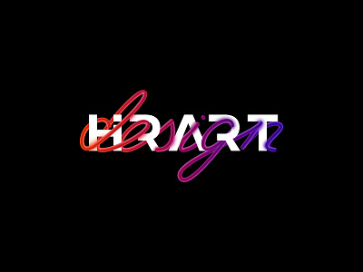 hirart design brand branding business corporate design identity interlaced lettering logo minimalist style typography