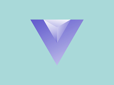 triangle V logo brand branding business logo design gradient identity illustration logo minimalist triangle ui vector