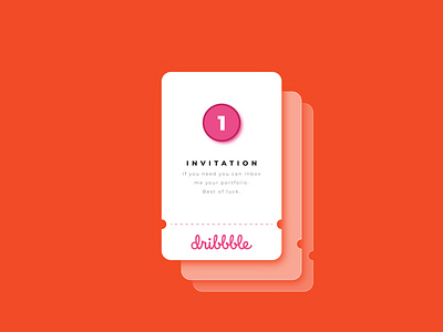 Dribbble invitation brand designer dribbble invite hirart illustration invitation minimalist