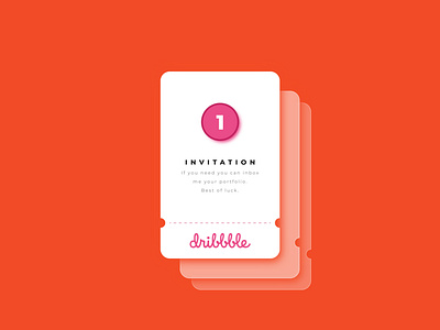 Dribbble invitation