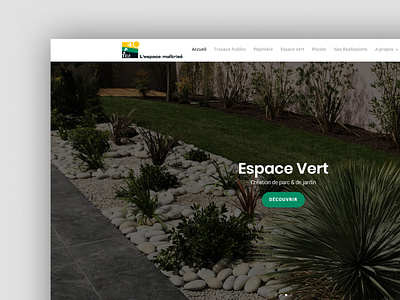 Espace tité - Website design brand design green area ui ux web web design website website concept