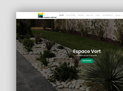 Espace tité - Website design brand design green area ui ux web web design website website concept