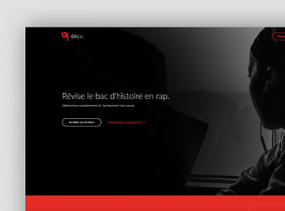 Onzic Music - Branding Website design app application application design branding design presentation ui ux webdesign website