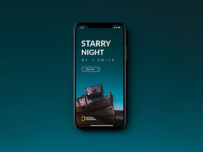 National Geo fullscreen home mobile national geographic presentation ui ux