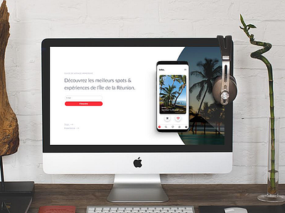 Brbn. Travel Guide - Landing page app brbn guide landing page tinder travel ui ux web webdesign