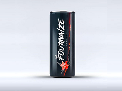 La Fournaize Vanilla brand drink energy drink illustration island lava mockup packaging vanilla volcano