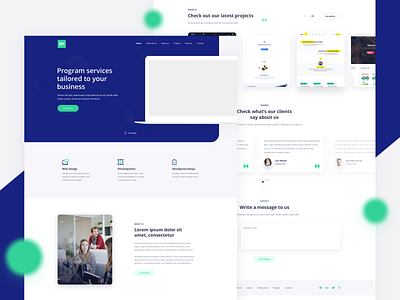 AmazingWeb - Landing Page design typography ui ux