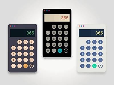 Calculators -  004, Daily UI Challenge