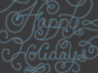 Holiday Card 2013 lettering