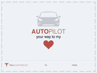 Tesla Valentine: Autopilot tesla valentine
