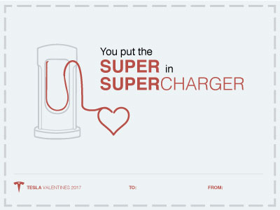 Tesla Valentine: Supercharger tesla valentine