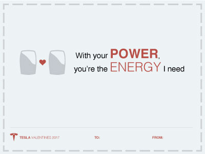 Tesla Valentine: Powerwall tesla valentine