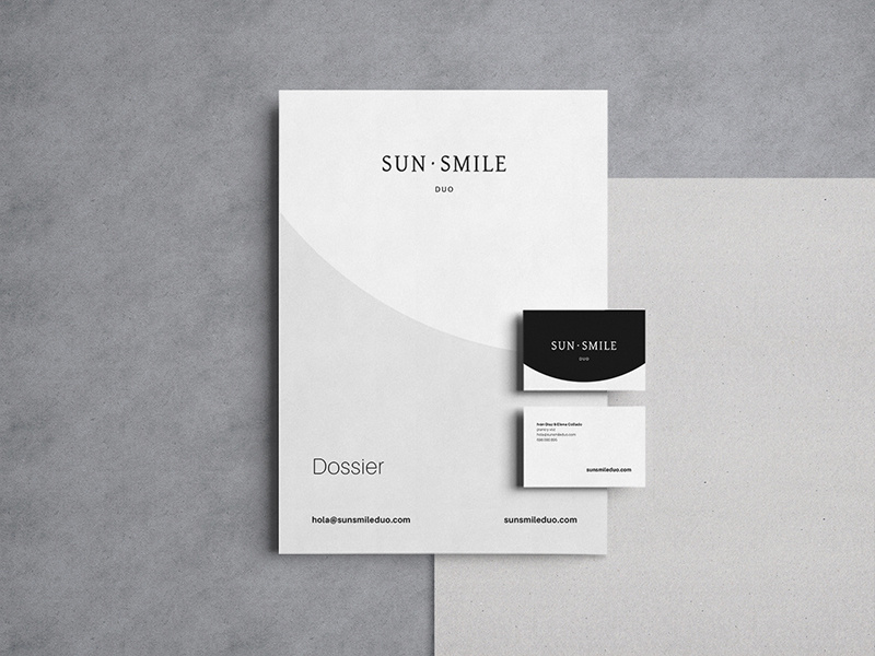 SunSmile Duo brochure corporate identity identity graphic design stationery branding