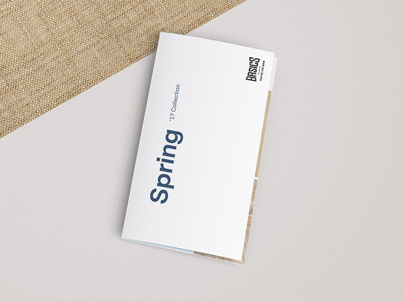 Basics Spring '17 Catalog Design fashion art direction editorial design graphic design catalogue design catalog catalog design foldout design foldout