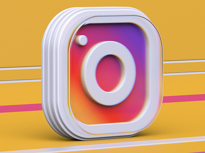 Instagram 3d icon