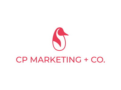 CP Marketing + Co. illustrator logo penguin