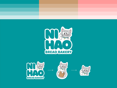 Logo Design - Ni hao Bread Bakery brand identity branding design graphic design illustration logo logo design vector
