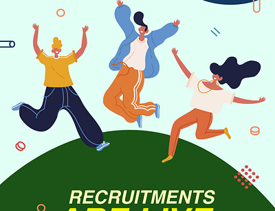 Recruitment Poster branding graphic design illustration pakistan poster design recruitments salman student enrgy
