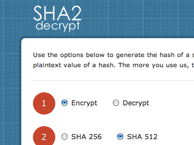 SHA2 Decrypt sha2 website