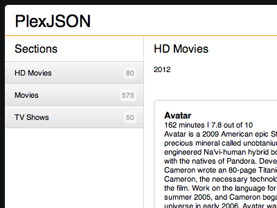 Plex HTML Viewer export movies plex