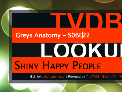 TVDB Lookup