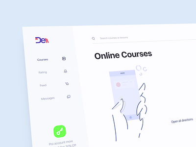 Online Courses animation beauty colors concept course design design art figma fresh illustration interface learning skillset ui ux