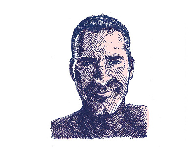 Gareth McNamara 2d blue handdrawn illustration ink pink surf surfer wave