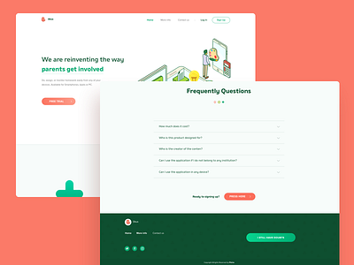 Landing Page - Education Platform education landing page layout design platform web design