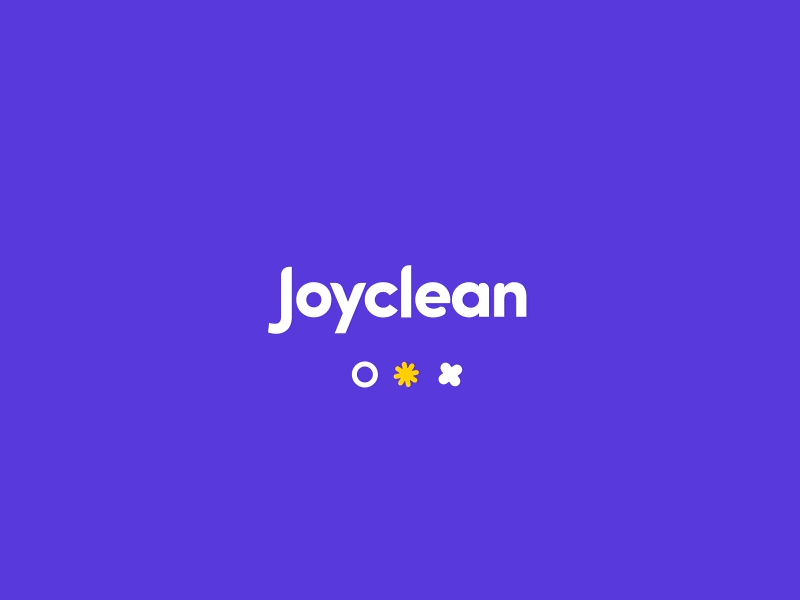 Joyclean Animation animation logo typography ui animation user interface design