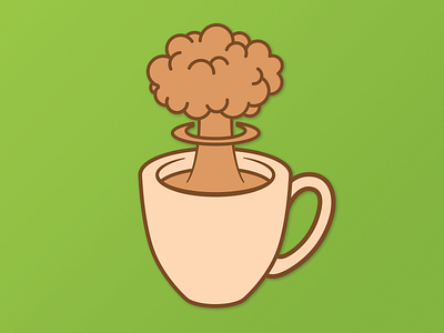 Reactor Coffee Logo coffeeshop color design graphic illustration logo saturation