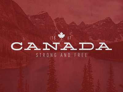 O Canada branding canada canada day leaf lockup logo typogaphy