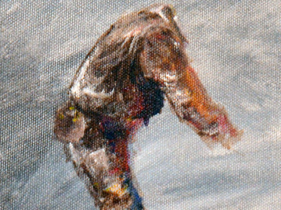 uniform oil painting small scale