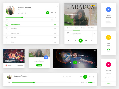 Music UI Material adobe xd app design ui uidesign xd xd design