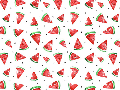 Watermelon pattern design graphic design illustration pattern summer watercolor watermelon