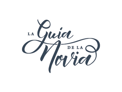 La Guía de la Novia logo brand branding calligraphy design graphicdesign logo logotype wedding
