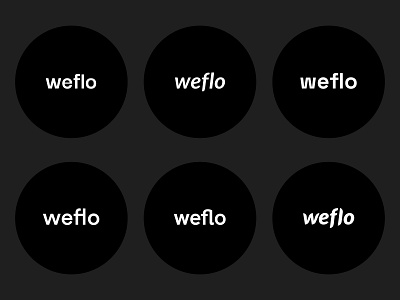 weflo – logo exploration agency brand branding identity illustration logo mono vector webflow weflo